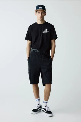 Regular Fit Twill Cargo Shorts