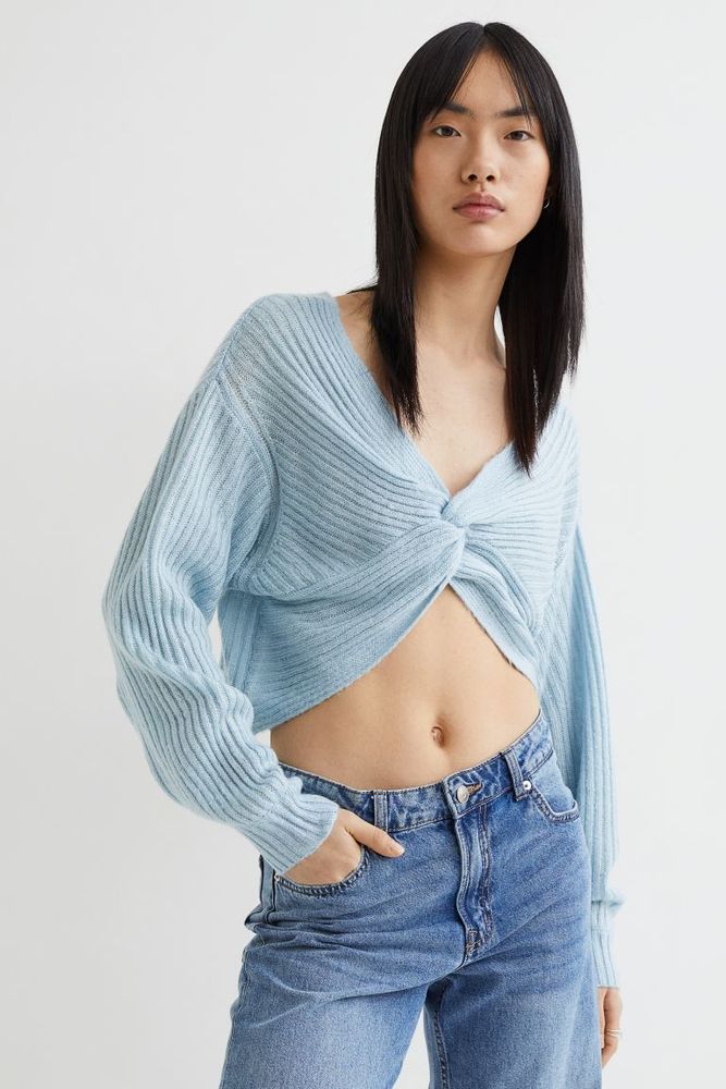 Knot-detail Knit Sweater