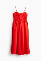 Gathered-bodice Dress