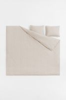 Parure de couette lit double en lin