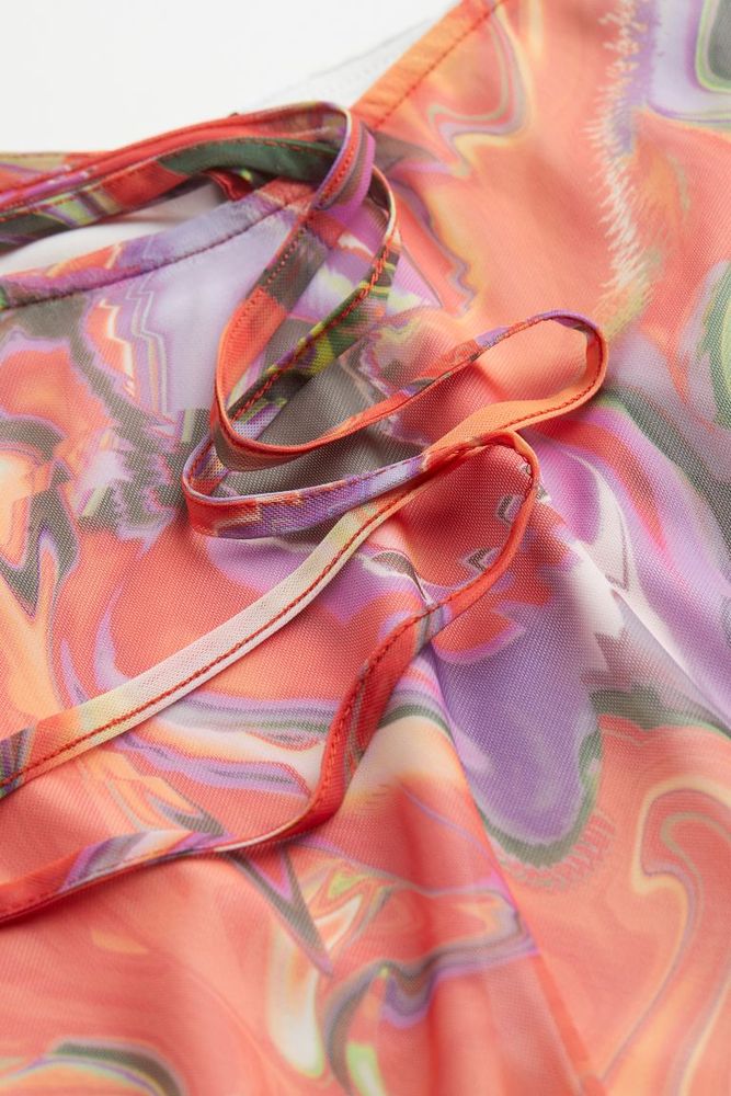 H&M+ Tie-detail Mesh Skirt