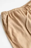 Linen-blend Pull-on Pants