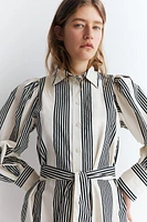 Tie-belt Shirt Dress