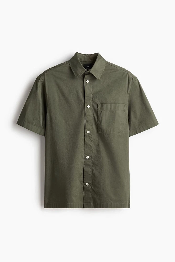 Relaxed Fit Short-sleeved Shirt