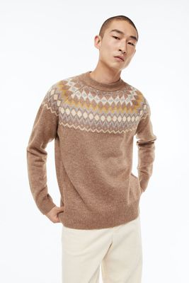 Pull en maille jacquard Relaxed Fit