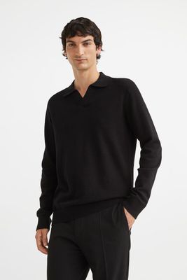 Slim Fit Fine-knit Cotton Polo Shirt