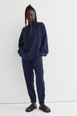 Pantalon jogger en soie mélangée