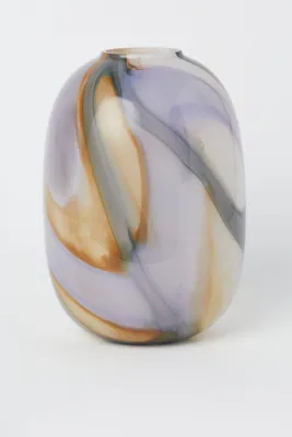 Vase en verre à motif