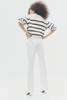Pantalon évasé en twill