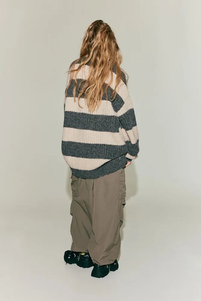 Oversized rib-knit sweater