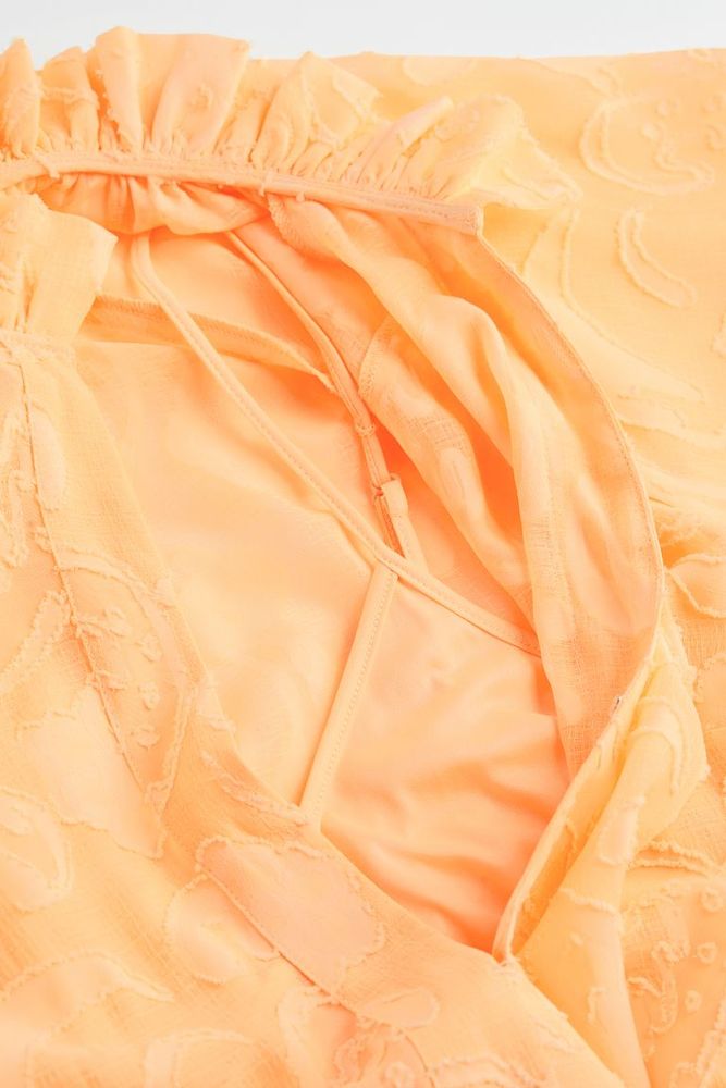Balloon-sleeved Dress