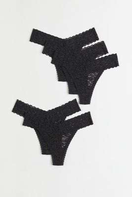 5-pack Lace Thong Briefs