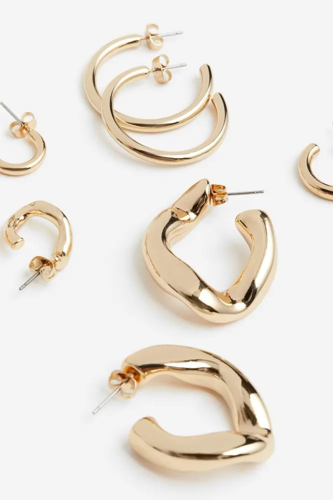 5 Pairs Hoop Earrings