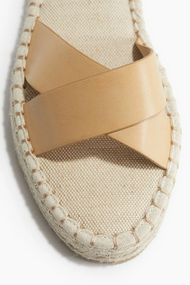 Sandales façon espadrilles