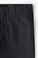 Regular Fit Flared Linen-blend Pants