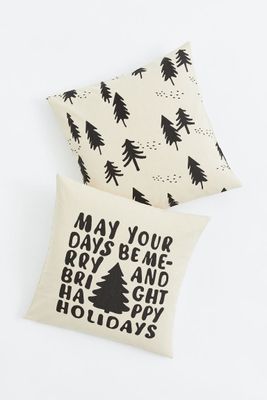 2-pack Cotton Cushion Covers