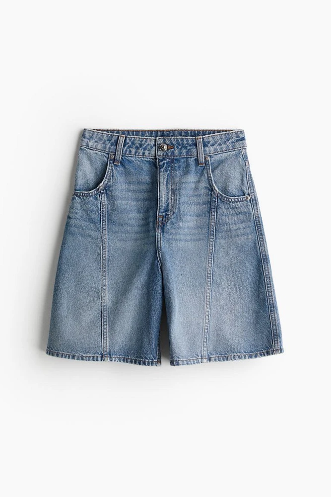 High Denim Shorts