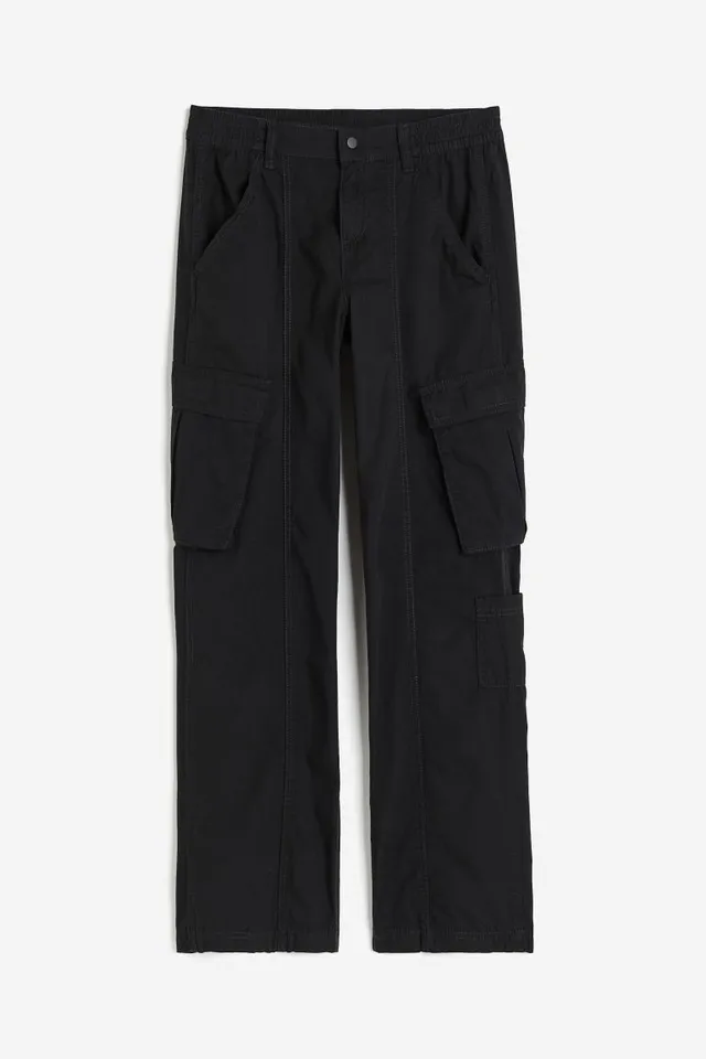 Printed Cotton Twill Cargo Pants