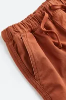 Loose Fit Cotton Twill Joggers