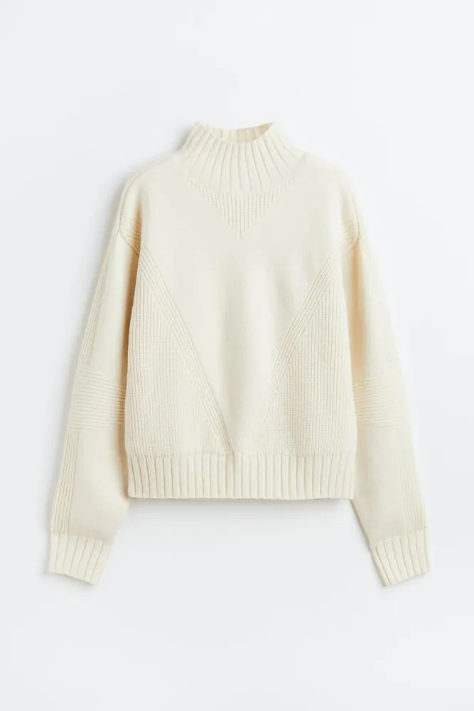 Knit Mock-turtleneck Sweater