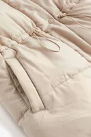 Drawstring-waist Puffer Jacket