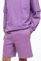 Relaxed Fit Cotton Jogger Shorts