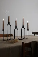 Wavy Metal Candelabra