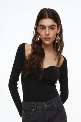Rib-knit Top