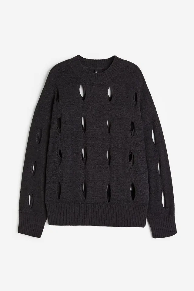 Hu0026M Hole-knit Sweater | Willowbrook Shopping Centre