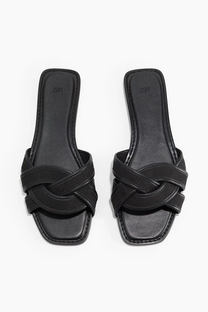 Braided-strap Sandals