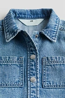 A-line Denim Shirt Dress