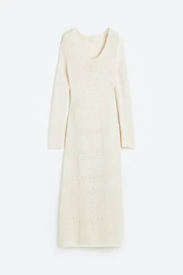 Textured-knit Dress