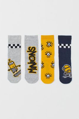 4-pack Patterned Socks