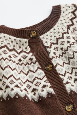 Jacquard-knit Cotton Jumpsuit