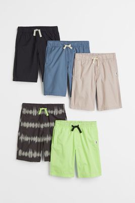 5-pack Cotton Poplin Shorts
