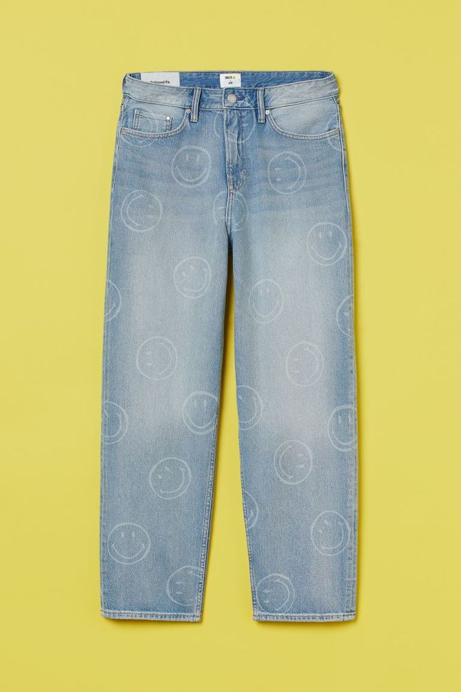 Relaxed Jeans with Embroidery Detail