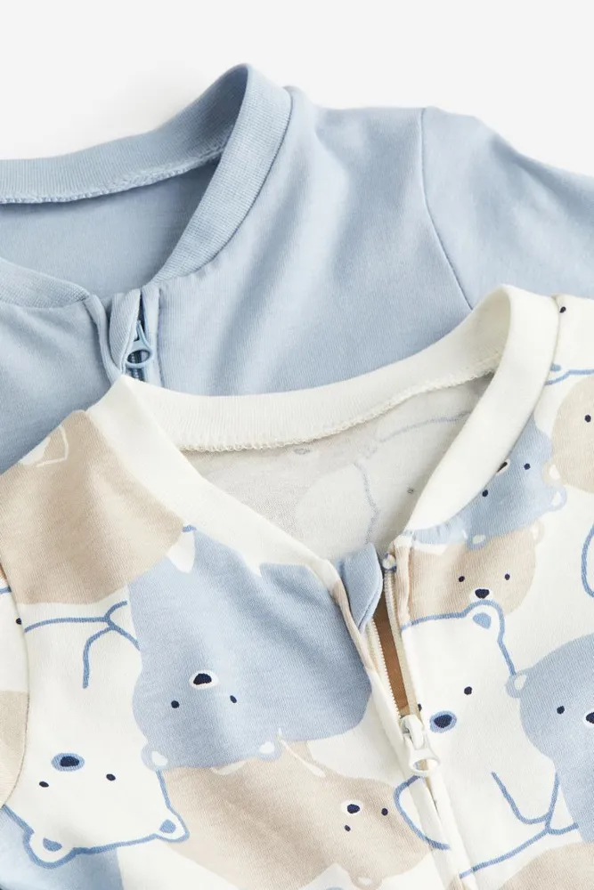 2-pack Zip-up Pajama Jumpsuits