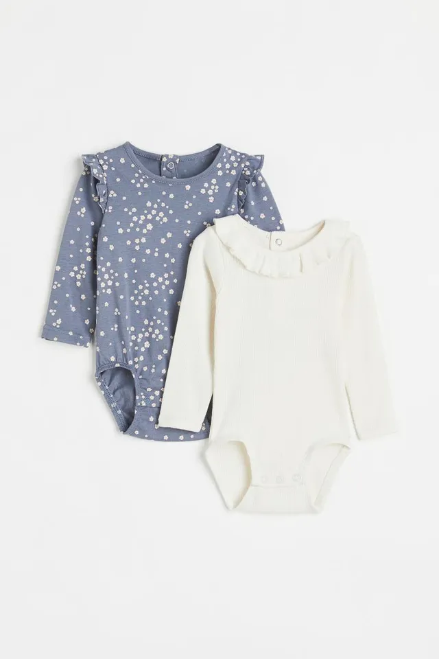 H&M 2-pack Puff-sleeved Bodysuits