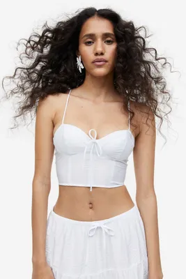 Top bustier court