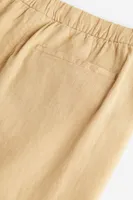 Pantalon Regular Fit en lin mélangé