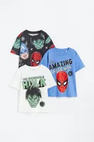 3-pack Printed T-shirts