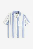 Regular Fit Linen-blend Shirt
