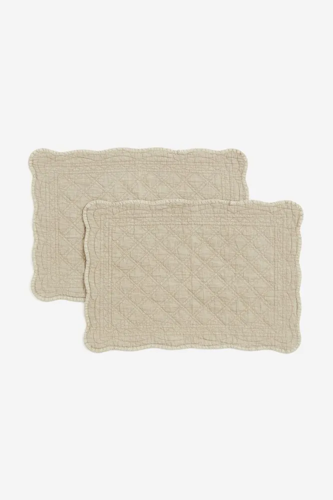 2-pack Quilted Placemats