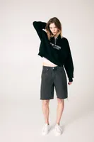 Oversized Half-zip Sweatshirt