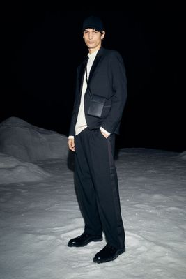 Relaxed Fit Tuxedo Pants