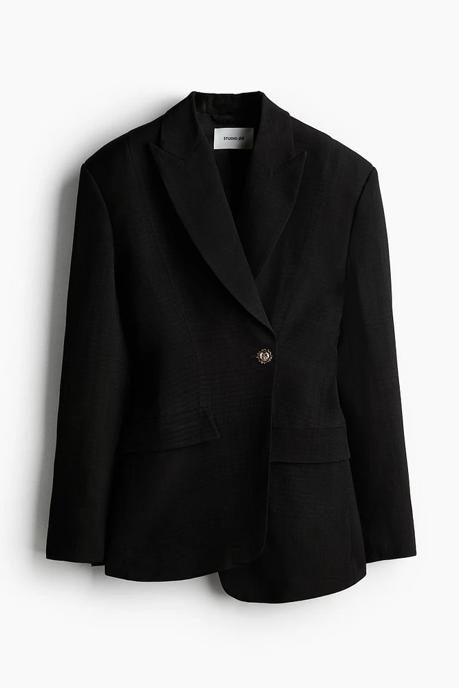 Single-breasted Viscose Blazer