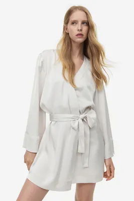 Robe de chambre en satin