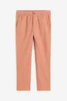 Regular Fit Linen-blend Pants
