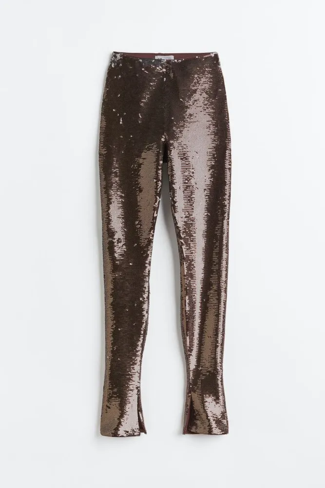 Gold Sequin Leggings