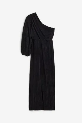 H&M+ Pleated One-shoulder Dress
